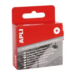 ARANDELAS APLI AUTOADHESIVAS CON REFUERZO DE TALADRO DE 13 MM. (00116)