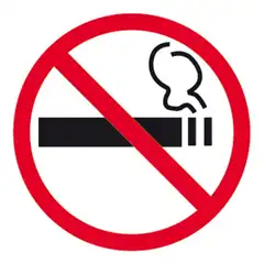 Material ETIQUETA PROHIBIDO FUMAR APLI 845