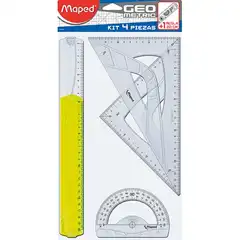 KIT REGLAS MAPED 4 PIEZAS + 1 REGLA 20 CM. REGALO (227835)