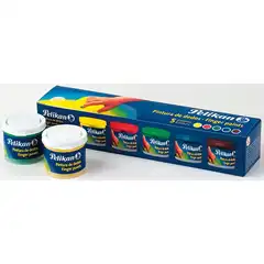 Material PINTURA PELIKAN DE DEDOS 5 COLORES 40 ML. (63302)