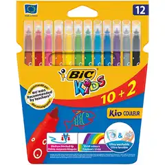 Material ROTULADORES BIC KIDS COULEUR 12 UDS. PUNTA MEDIA (920294) 79103
