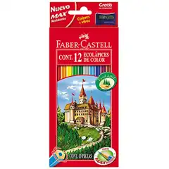 Material LAPICES FABER CASTELL DE COLORES 12 UDS. (120112)