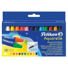 Material CERAS ACUARELABLES PELIKAN 12 COLORES (723403)