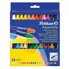 Material CERAS ACUARELABLES PELIKAN 24 COLORES (723411)