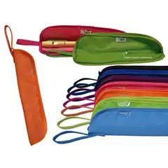 PORTA FLAUTA TEXTIL COLORLINE CIERRE CREMALLERA CON ASA COLORES SURTIDOS (57811)