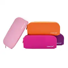 PORTATODO COLORLINE SILICONA RECTANGULAR CREMALLERA COLORES SURTIDOS (58111)