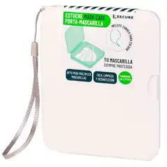 Material ESTUCHE PORTA MASCARILLA 130X105 COLOR AZUL XSECURE 77100110BL