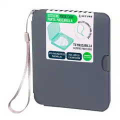 Material ESTUCHE PORTA MASCARILLA 130X105 COLOR GRIS XSECURE 77100110GR