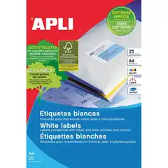 Material CARPETA ETIQUETAS APLI 63.5X38.10 01992