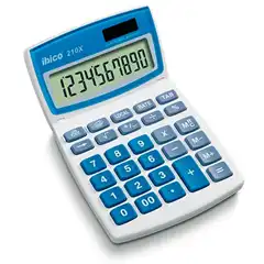 Material CALCULADORA IBICO 210X SOLAR Y PILAS 10 DIGITOS (IB410079)