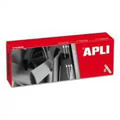 ENCUADERNADOR DESLIZANTE NEGRO A4 10MM APLI 02210