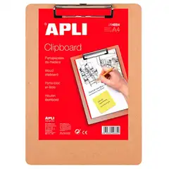 Material CLIPBOARD APLI MADERA A4 (14684)