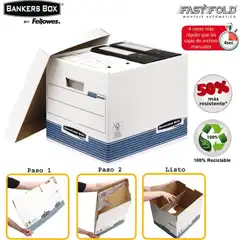 Material CONTENEDOR BANKERS BOX DE ARCHIVOS DEFINITIVOS TAMAÑO Fº 100% RECICLADO 78288 (0030901)