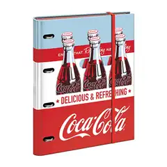 Material CARPETA DOHE RECAMBIO CON GOMAS SERIE COCA COLA NAVY (50262)