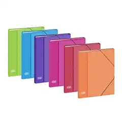Material CLASIFICADOR ELBA CON GOMAS COLOR FORRADO Fº 12 SEPARADORES COL. SURTIDOS (100580256)