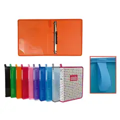 Material CARPETA COLORLINE4 ANILLAS 40D COLORES SURTIDOS (44011)