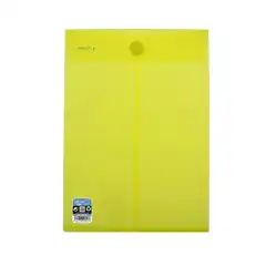BOLSA OFFICE BOX CIERRE SUPERIOR VELCRO 230X325 MM. AMARILLO (90053)