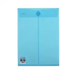 BOLSA OFFICE BOX CIERRE SUPERIOR VELCRO 230X325 MM. AZUL (90026)
