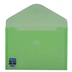 SOBRE OFFICE BOX PLASTICO APAISADO 252X180 MM. APERTURA SUPERIOR VERDE (90436)