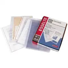 FUNDA MULTIT. ESSELTE CRISTAL A4 80 MICRAS 11 TALADROS (46108)