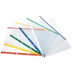 Material FUNDA GRAFOPLAS POLIPROPILENO Fº INDICADOR ROJO BOLSA DE 10 FUNDAS (05511151)