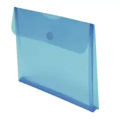 Material SOBRE OFFICE BOX CIERRE VELCRO Y FUELLE 200 HOJAS A4 AZUL (90726)