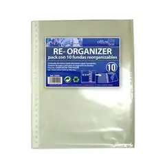 Material FUNDAS OFFICE BOX RE-ORGANIZER BOLSA 10 FUNDAS DE RECAMBIO (15000)