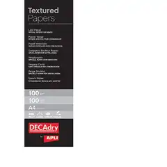 PAPEL APLI VERJURADO BLANCO 100 GRS 100 HOJAS A4 (12368)