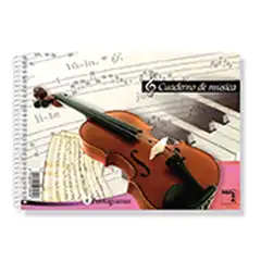 Material BLOC PACSA DE MUSICA 4º APAISADO 20 HOJAS 80 GRS. 4 PENTAGRAMAS (18804)