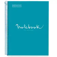 Material CUADERNO MIQUELRIUS NB-1 A4 80 HOJAS CDLA. 90 GRS. EMOTIONS AZUL FORMENTERA (46075)