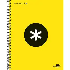 CUADERNO LIDERPAPEL A4 MICRO ANTARTIK TAPA FORRADA 120 H. 100 GRS. CUADRO 5MM. 5 BANDAS 4 TALADROS 74588