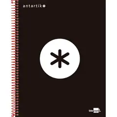 CUADERNO LIDERPAPEL A4 MICRO ANTARTIK TAPA FORRADA 120 H. 100 GRS. CUADRO 5 MM. 5 BANDAS 4 TALADROS 74591