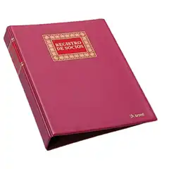 Material LIBRO DOHE REGISTRO DE SOCIOS RECAMBIABLES Fº NATURAL (09923)