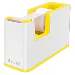 DISPENSADOR DE CINTA ADHESIVA LEITZ WOW DUAL AMARILLO/BLANCO (53641016)