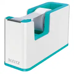 DISPENSADOR DE CINTA ADHESIVA LEITZ WOW DUAL TURQUESA/BLANCO (53641051)
