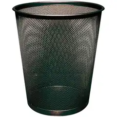 PAPELERA METALICA Q-CONNECT NEGRA REJILLA 295X345MM KF00871 29616 29616