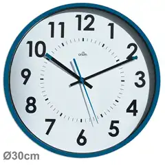 RELOJ DE PARED A. 2000 ANALOGICO SILENCIOSO 30X300 MM. AZUL (CE1124X AZ)