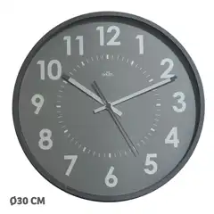 Material RELOJ DE PARED A. 2000 ANALOGICO SILENCIOSO 30X300 MM. GRIS (CE1124X GS)