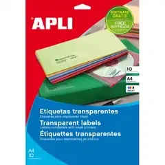 Material ETIQUETAS APLI ADHESIVO PERMANENTE 48,5X25,4 MM. PARA INK-JET 440 ETIQUETAS (10050)