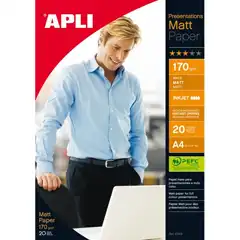 Material PAPEL APLI DE PRESENTACIÓN MATT PAPER 20 H. (10418)