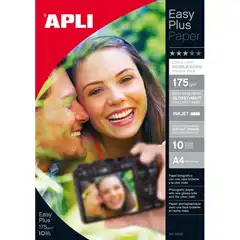 PAPEL DE FOTOGRAFIA DOBLE CARA GLOSSY/MAT 175G 10H A4 APLI T10688