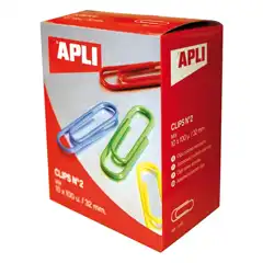 CLIPS APLI COLORES CAJA DE 100 UDS. (11723)