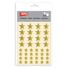 Material ETIQUETAS ESTRELLAS ORO 3HJ (11805) APLI