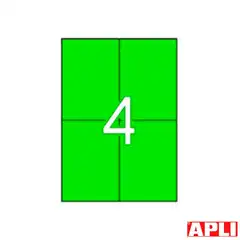 Material ETIQUETA APLI 105X148 COLOR VERDE 20H 12994