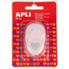 PERFORADORA FIGURAS CORAZON ROSA 13068 APLI