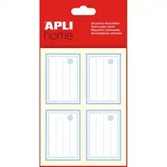 Material ETIQUETAS CONGELADOR HOME 34,5X50 AZUL EN BOLSA 10HJ 13106 APLI