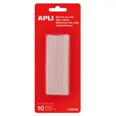 Material BARRAS DE SILICONA APLI 10UDS 7,5MM (13243)