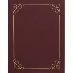 Material CARPETA CERTIFICADO GRANATE 300G. 5U. APLI REF. 13146
