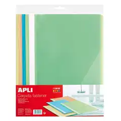 Material BOLSA 4 DOSSIER CON FASTENER A4 COLORES APLI