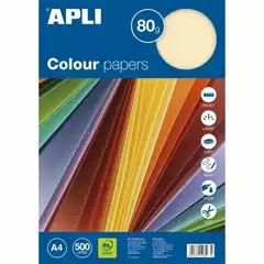 Material PAPEL COLOR 80G A4 500H SURTIDO DO PASTEL APLI REF. 11504